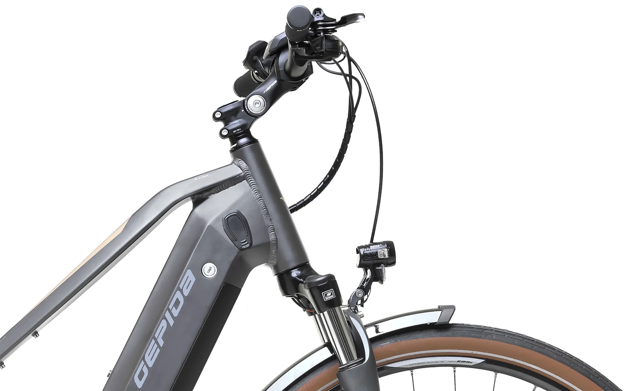 VTC Electrique Unisex 28 Pouces Bosch Moteur Central Gepida Trapez XT10 Violet 500-44 – Image 2