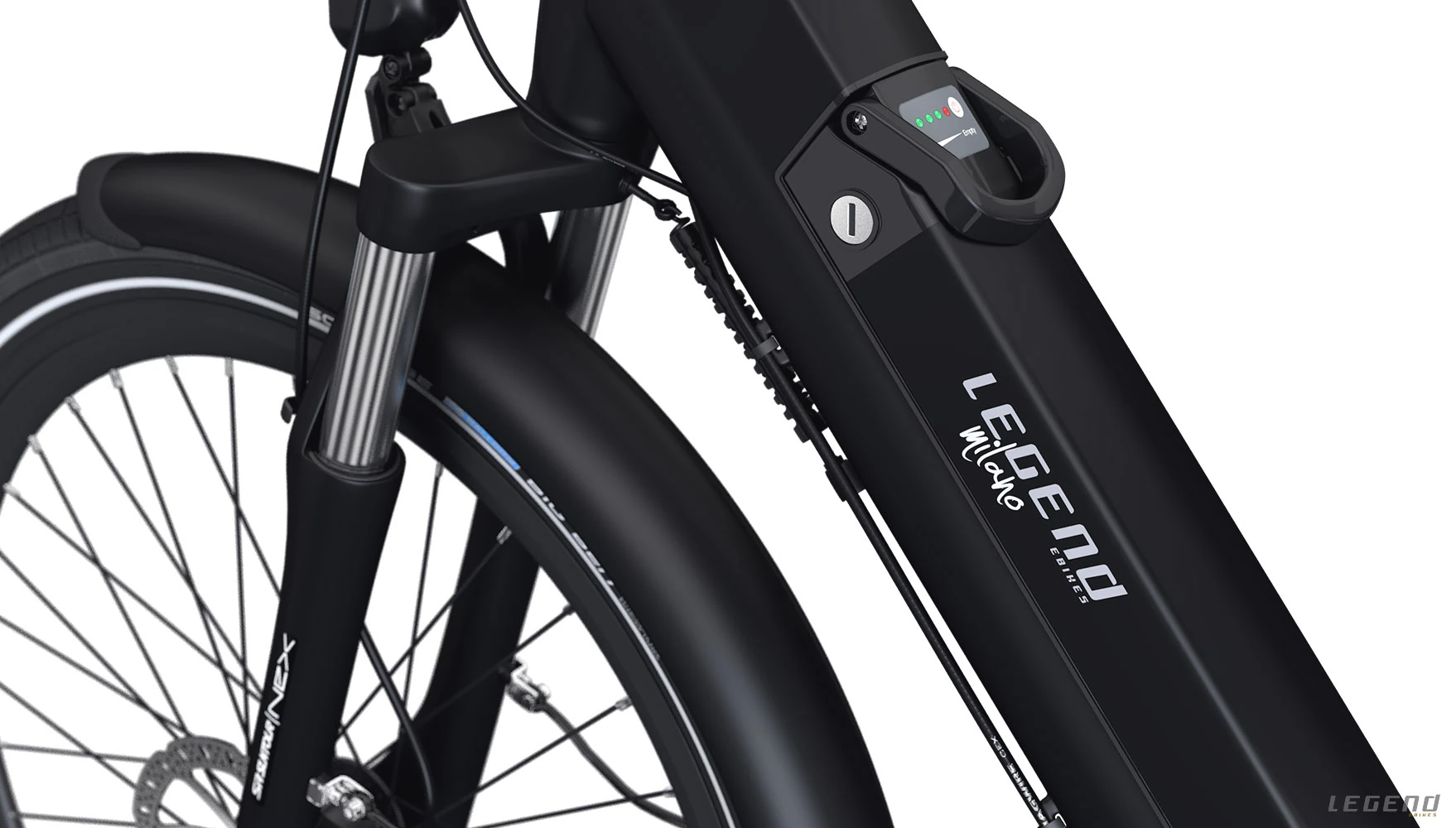 Velo Electrique Femme 26 Pouces Smart Legend Milano 10.4ah Noir – Image 2