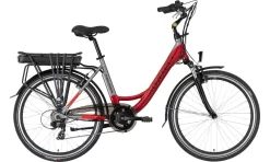 Lovelec Velo Electrique Femme 26 Pouces Polaris Rouge 90km